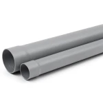 UPVC Plastic Pipe for Sewerage SDR 13.6 63 mm OD 4.7 mm Thickness Grey