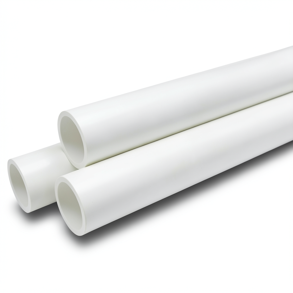 UPVC Pipes Drain Waste Vent 8 inch Thickness 8.18 mm White