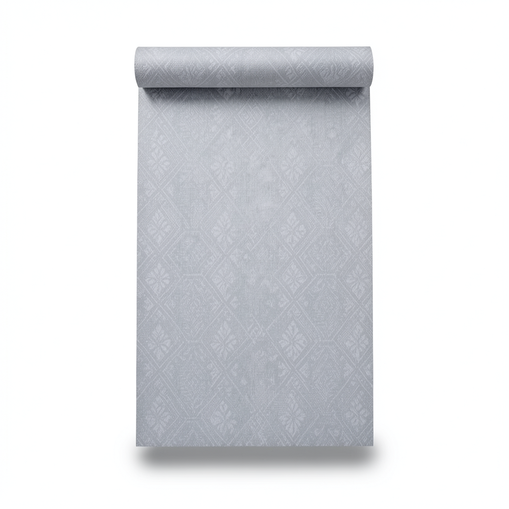 Patterned Wall Covering 10m x 0.53m Grey Color, Model 48447