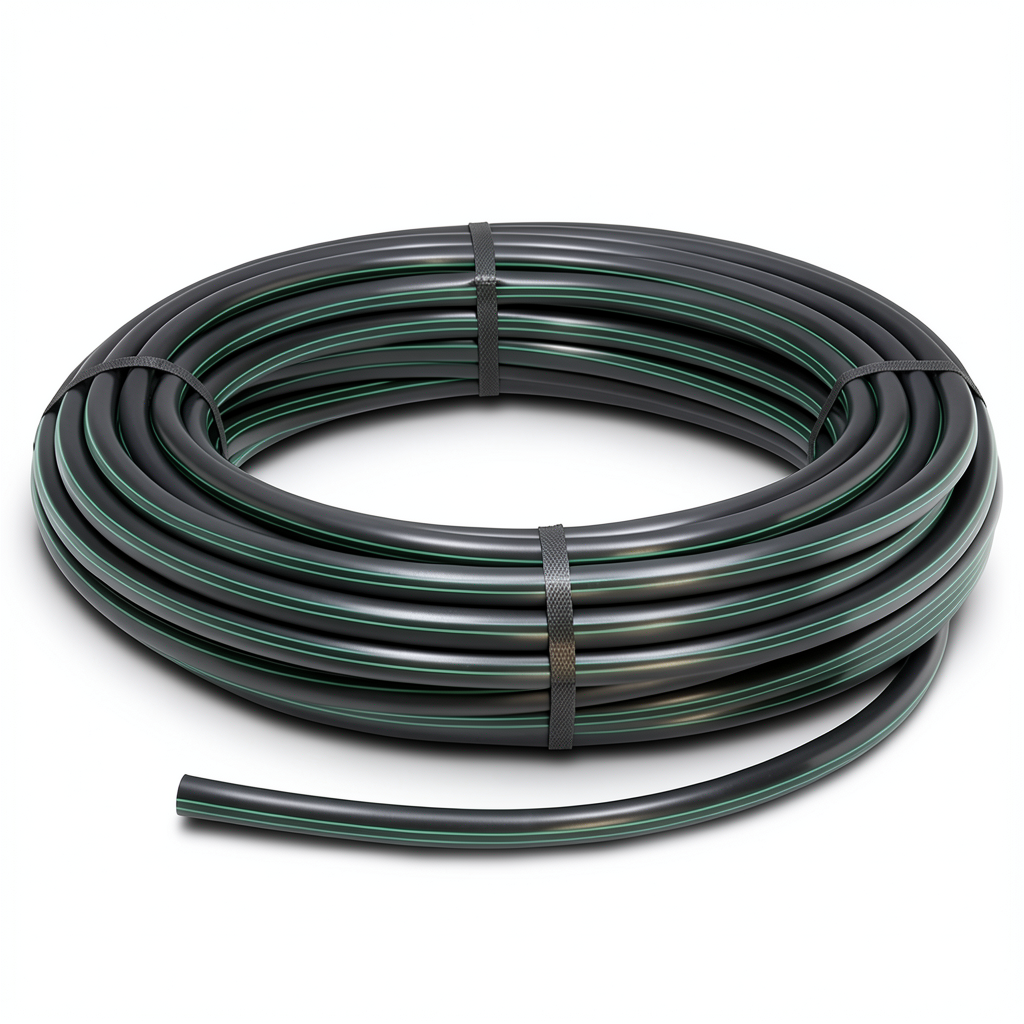 HDPE Polyethylene Plastic Coil Pipe Pressure 16 Bar PE 80 Size 40 mm SDR 9 Black