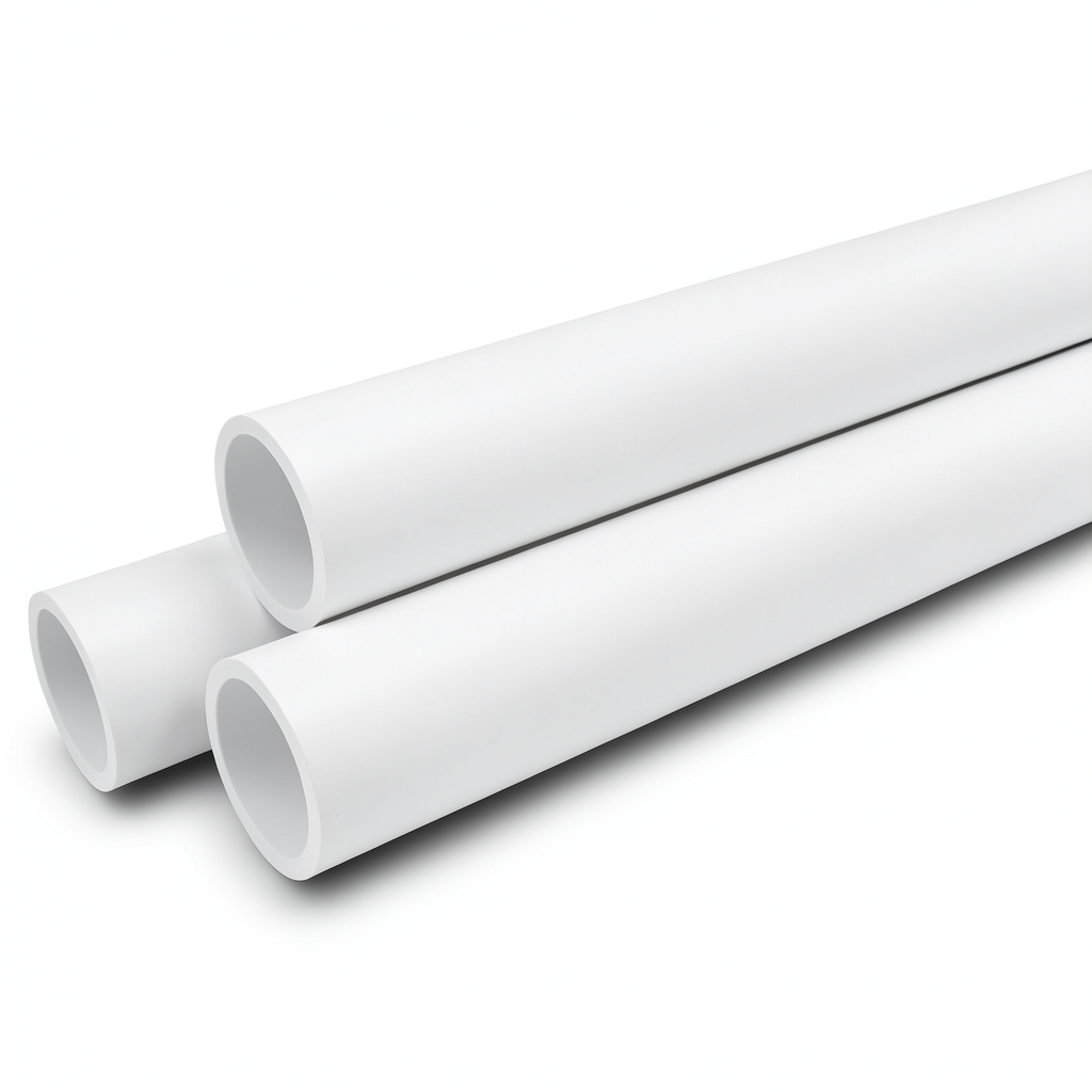 أنابيب ضغط UPVC 8.6 بار ¼1 إنش سمك 1.52 مم أبيض