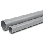 UPVC Plastic Pipe Nominal Pressure 9 Bar Size 2 inch Thickness 3 mm Grey Color