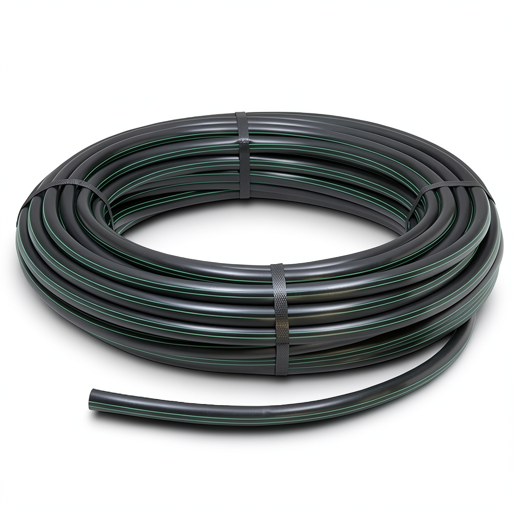 لفة أنابيب بلاستيك HDPE ضغط 16 بار [PE 80] قطر خارجي 75 مم SDR 9 لون أسود