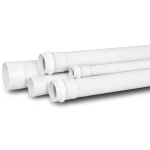 UPVC Plastic Pipe for Sewerage Systems 25 mm Size 2.3 mm Thickness 20 Bar Pressure White