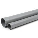UPVC Pipe PN 9 Bar Size 3 inch Thickness 4.1 mm Gray Color
