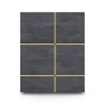 Geometric Wall Covering Dark Gray 10m x 0.53m, Model 372-1