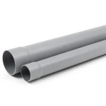 UPVC Plastic Pipe PN 12 Bar Size 2 inch Thickness 3.7 mm Gray Color