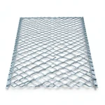 Galvanised Steel Expanded Metal Mesh Bahri 2.3 mm Thickness, 2.44 m Width, 6 m Length
