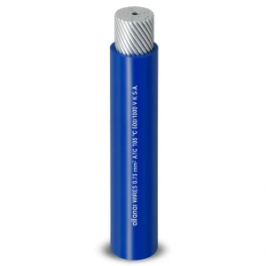 لفة سلك كهرباء مفرد 10mm² جهد 600/1000 فولت، نحاس مغطى بالقصدير، عزل PVC، لون أزرق | شركة الفنار