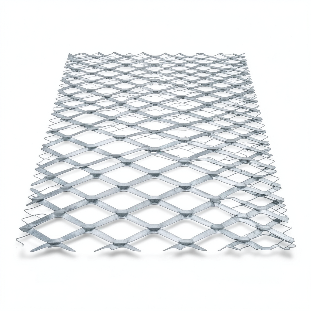 Galvanised Steel Expanded Metal Mesh Bahri 1.2 mm Thickness 2.44m Width 7m Length