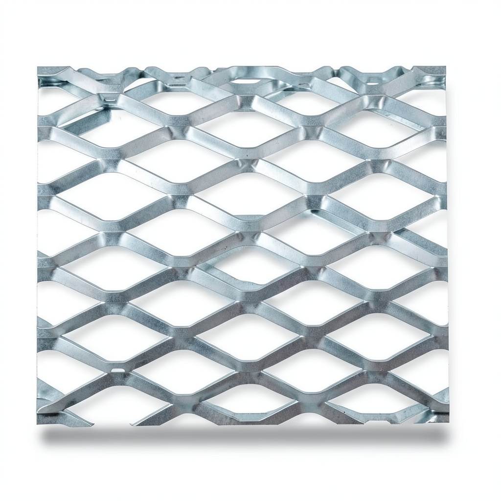 Galvanised Steel Expanded Metal Mesh Bahri 1.5 mm Thickness 2.44 m Width 7 m Length