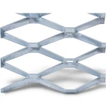 Galvanised Steel Expanded Metal Mesh Bahri Thickness 1.8 mm Width 2.44 m Length 7 m