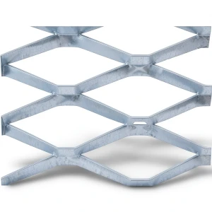 Galvanised Steel Expanded Metal Mesh Bahri Thickness 1.8 mm Width 2.44 m Length 7 m