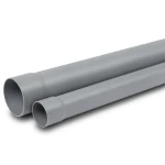 UPVC Plastic Pipe for Sewerage SDR 13.6 63 mm OD 4.7 mm Thickness Grey