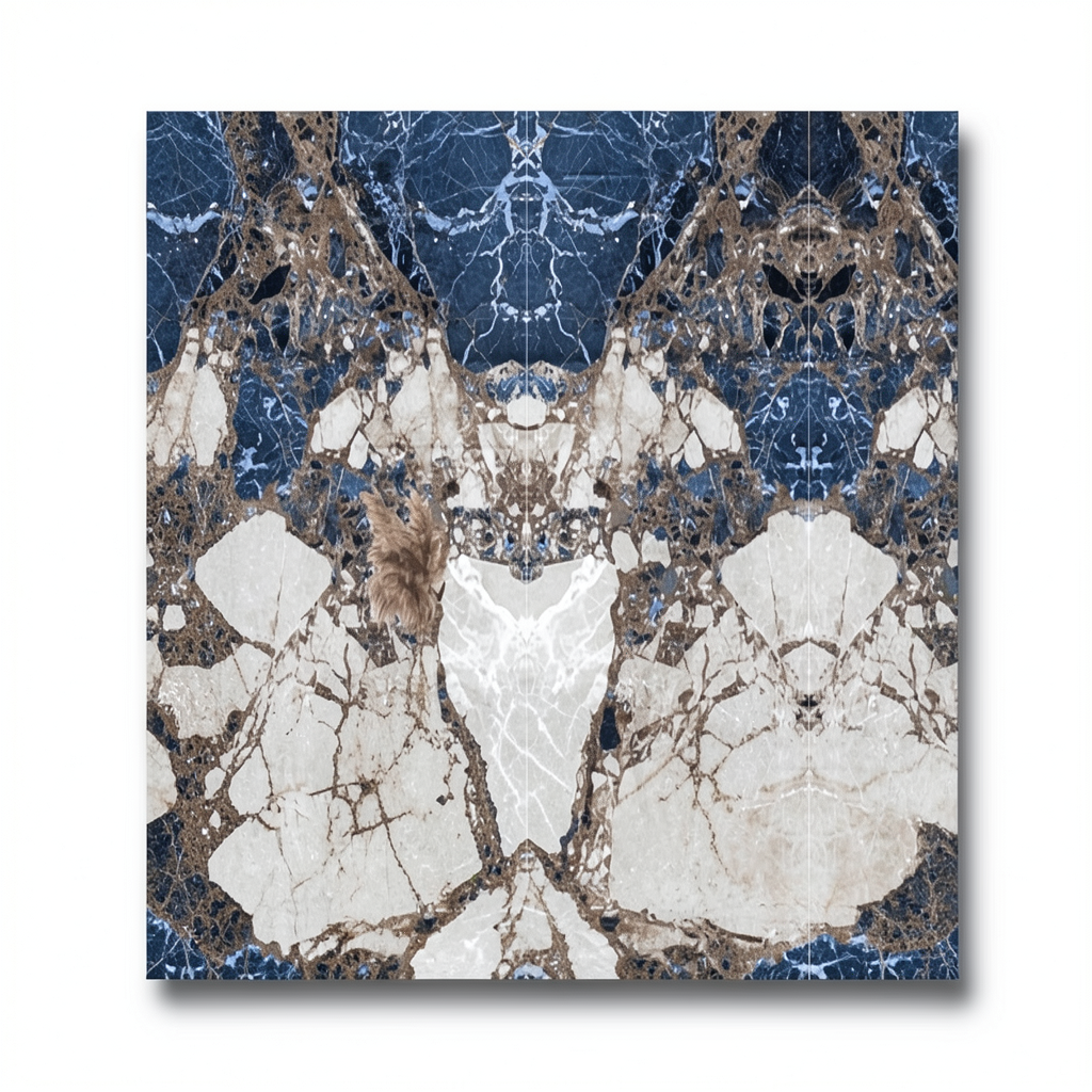 Indian Porcelain Floor Tiles Size 120×240 cm, Azul A Color, Model Infinito