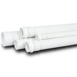 UPVC Plastic Pipe for Sewerage Systems 25 mm Size 2.3 mm Thickness 20 Bar Pressure White