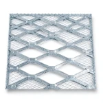 Galvanised Steel Expanded Metal Mesh Bahri Thickness 2.8 mm Width 2.44 m Length 1 m