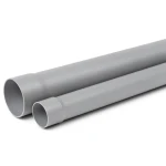 UPVC Pipe PN 9 Bar Size 3 inch Thickness 4.1 mm Gray Color