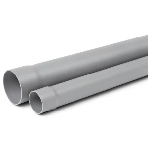 مواسير UPVC ضغط 9 بار مقاس 3 إنش سمك 4.1 مم لون رمادي