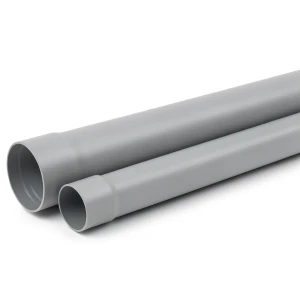 مواسير UPVC ضغط 12 بار مقاس 1 ½ إنش سمك 3 مم لون رمادي