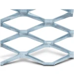 Galvanised Steel Expanded Metal Mesh Bahri 3.8 mm Thickness 2.44 m Width 1 m Length