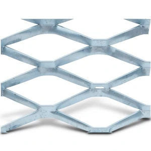 Galvanised Steel Expanded Metal Mesh Bahri 3.8 mm Thickness 2.44 m Width 1 m Length
