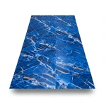 Indian Porcelain Floor Tiles Size 120×240 cm, Blue Tempest Model