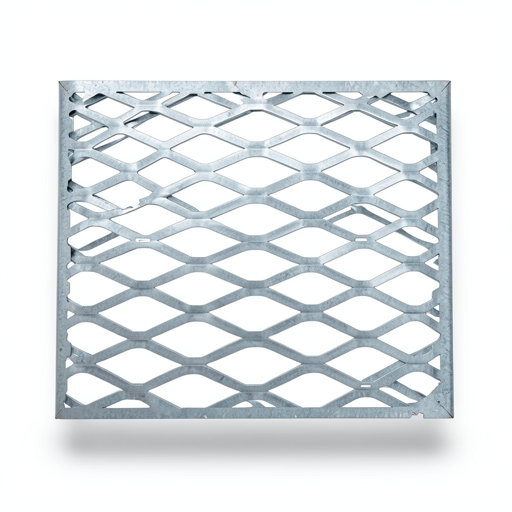 Galvanised Steel Expanded Metal Mesh Bahri 2.8 mm Thickness 2.44 m Width 2 m Length