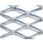 Galvanised Steel Expanded Metal Mesh Bahri 3 mm Thickness 2.44 m Width 2 m Length