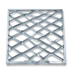 Galvanised Steel Expanded Metal Mesh Bahri Thickness 3.8 mm Width 2.44 m Length 2 m