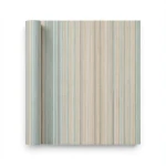 Italian Wall Decoration Striped Wallpaper 10m x 0.53m Beige with Green