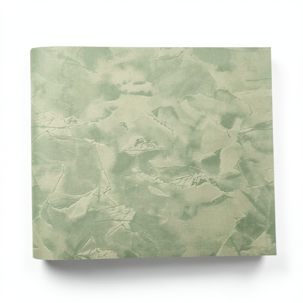 Italian Patterned Wall Covering 10m x 0.73m Green, Model 56936