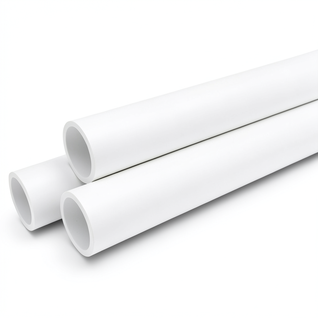 أنابيب ضغط UPVC 8.6 بار ¼1 إنش سمك 1.52 مم أبيض
