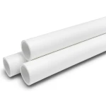 أنابيب ضغط UPVC مقاس ½1 إنش سمك 1.52 مم لون أبيض ضغط 8.6 بار
