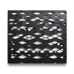 Hot Rolled Expanded Metal Mesh Drie Design 1.4mm Thickness 1.22m Width 1m Length Black Steel