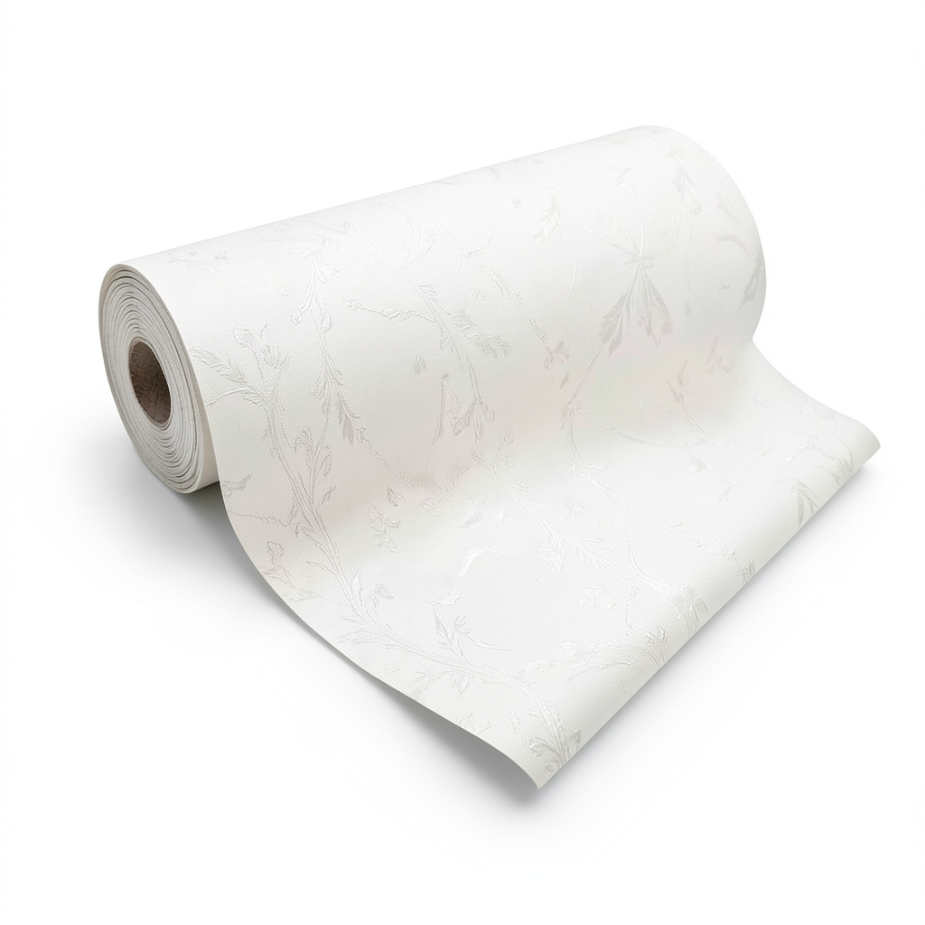 Patterned Wall Decoration 10m x 0.73m Off White