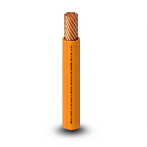 كابل نحاس THHN/THWN معزول PVC 105°C مقاس 5.26 مم² قطر 3.9 مم 600 فولت طول 250 قدم برتقالي | شركة الفنار