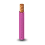 THHN/THWN Copper Cable PVC 105°C Insulation 5.26 mm² Diameter 4.2 mm 600 Volt Length 250 F Pink Color | Al Fanar