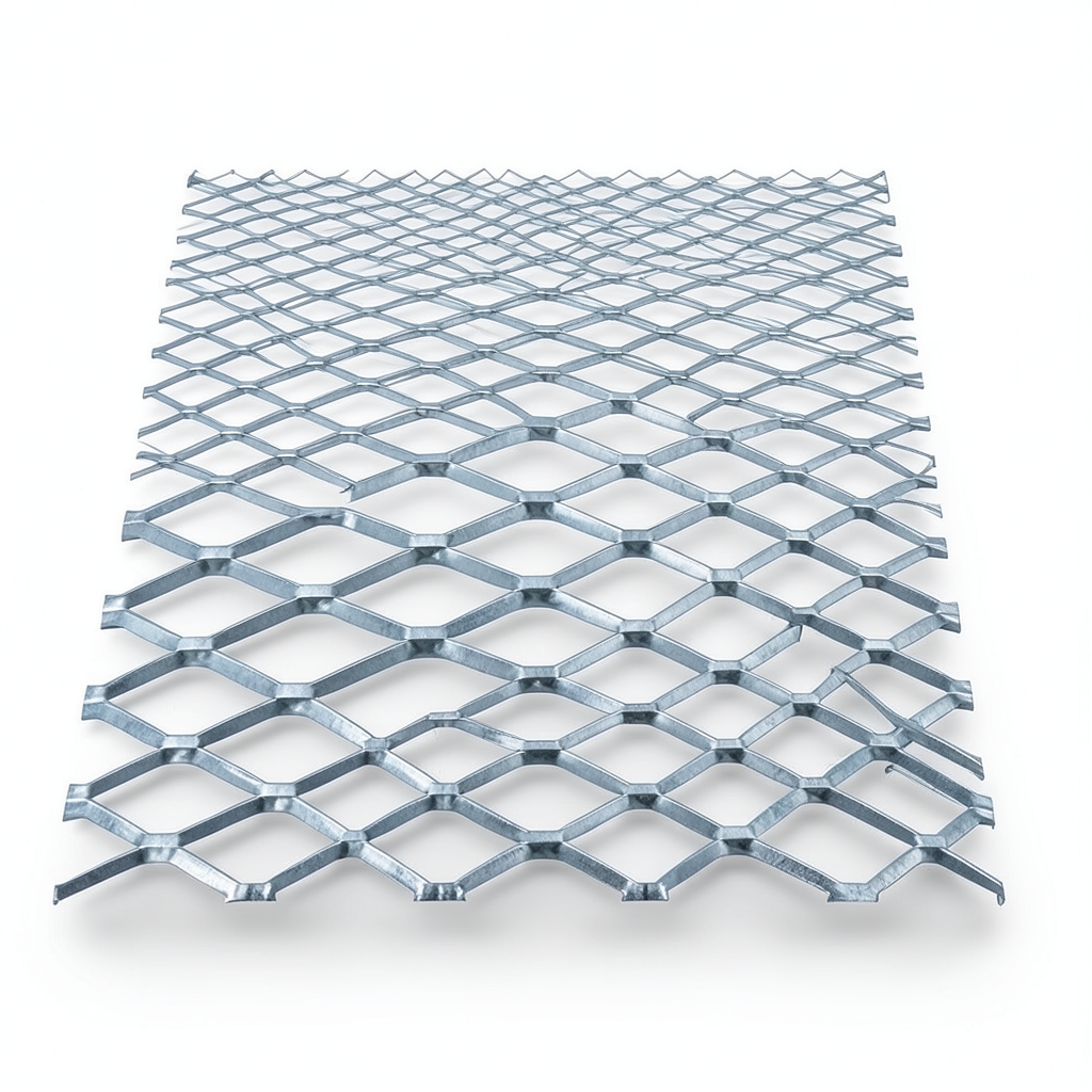 Galvanised Steel Expanded Metal Mesh Bahri 1.2 mm Thickness 2.44m Width 7m Length