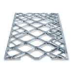 Galvanised Steel Expanded Metal Mesh Bahri 1.5 mm Thickness 2.44 m Width 7 m Length