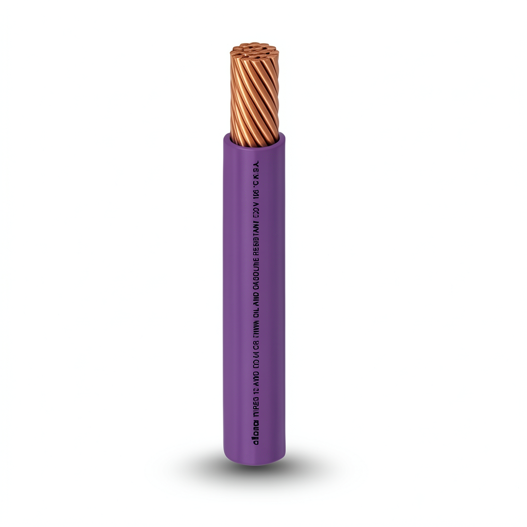 THHN/THWN Copper Cable PVC 105°C Insulation 0.82 mm² 600 Volt 500 Feet Purple | Al Fanar