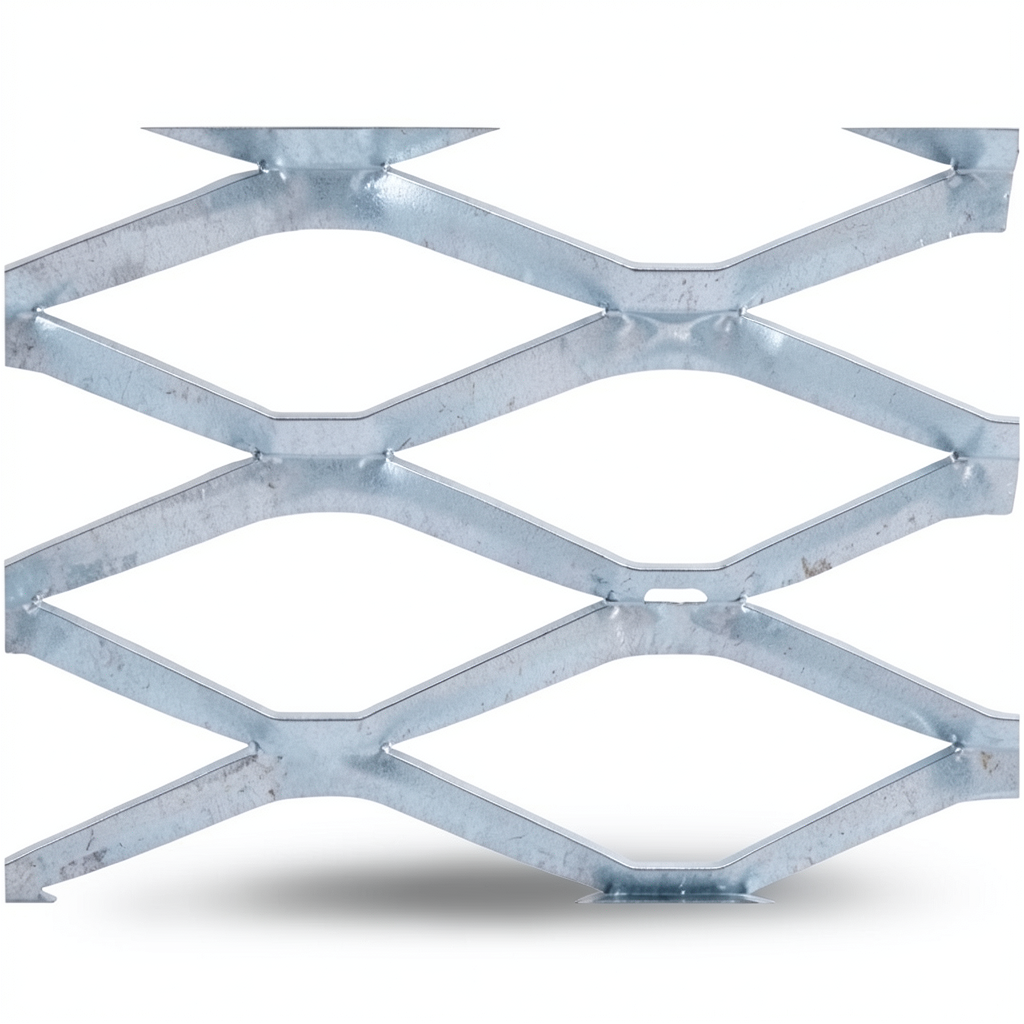 Galvanised Steel Expanded Metal Mesh Bahri Thickness 1.8 mm Width 2.44 m Length 7 m