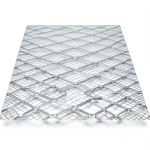 Bahri Galvanised Steel Expanded Metal Mesh 2 mm Thickness 2.44 m Width 7 m Length by Bait Al Tatawor