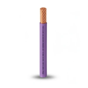 كابل نحاس THHN/THWN عزل PVC 105°C مقاس 0.82 مم² قطر 2.2 مم 600 فولت طول 250 قدم بنفسجي | شركة الفنار