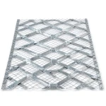 Galvanised Steel Expanded Metal Mesh Bahri Thickness 2.3 mm Width 2.44 m Length 7 m