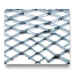 Galvanised Steel Expanded Metal Mesh Bahri Thickness 2.8 mm Width 2.44 m Length 1 m