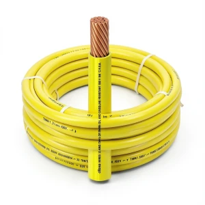 كابل نحاس THHN/THWN عزل PVC 105°م مقاس 1.31 مم² قطر 2.5 مم 600 فولت طول 250 قدم لون أصفر | شركة الفنار