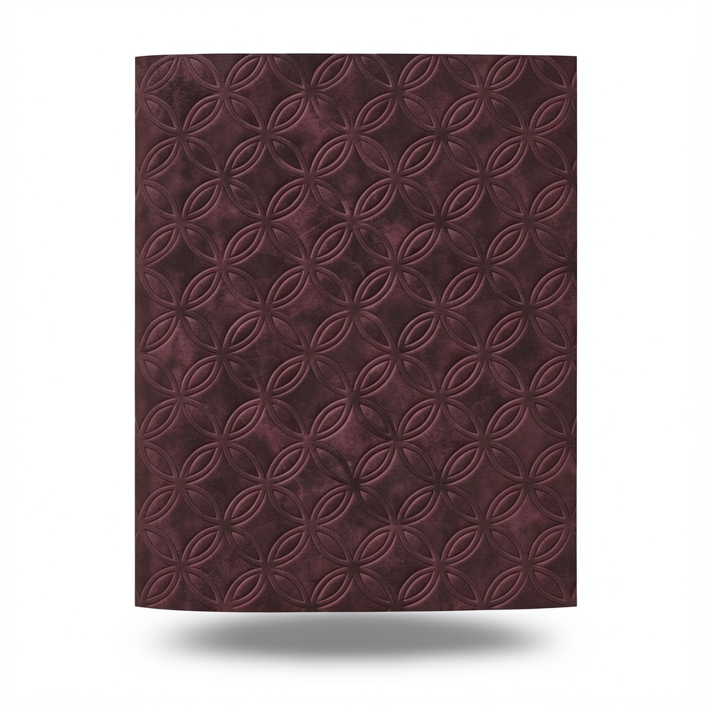 Wall Decoration Geometric Design 10m x 0.53m Dark Red