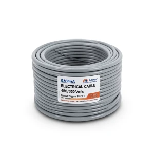 10mm NYA Electrical Wire 450/750 volts, Stranded Copper PVC 90°C Insulation, Gray | Asharqiyah Cables Company for Industry