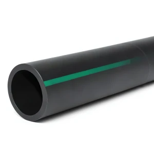 HDPE Polyethylene Pipe PN 12.5 Bar PE 80, 225 mm Diameter SDR 11, Black
